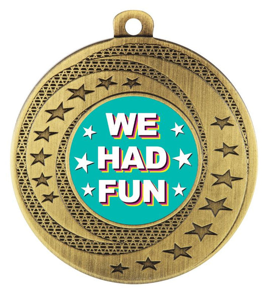 ASW145G Wayfare Medal We Had Fun Gold 5cm