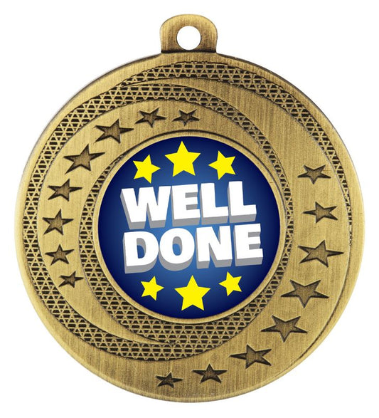 ASW150G Wayfare Medal Well Done Gold 5cm