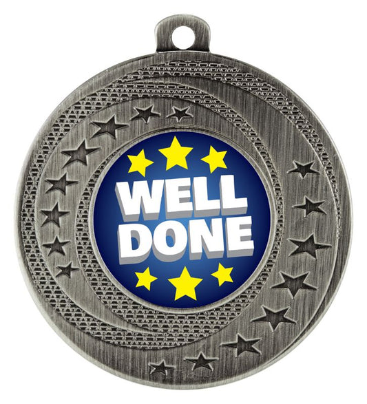 ASW150S Wayfare Medal Well Done Silver 5cm