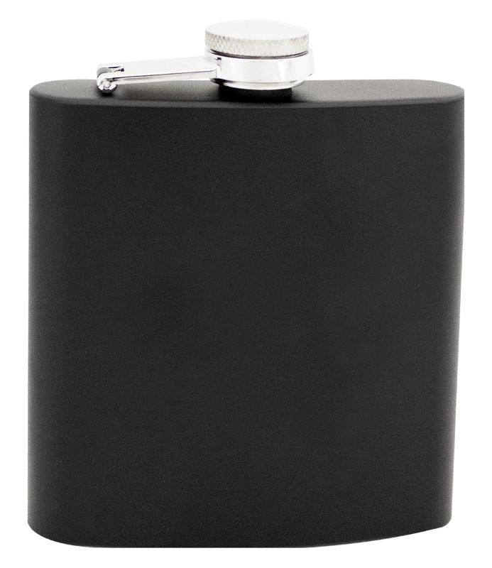FSK67 Laserable Matte Black Flask 6oz
