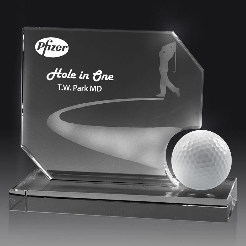 GW105 Golf Ball Pedestal Award 13cm