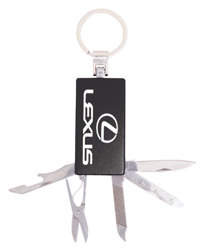 KR147 Engravable Keychain with Tools 5.5cm