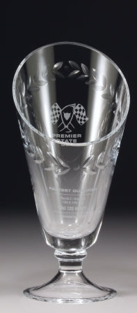 L203 Glass Wreath Vase 29cm