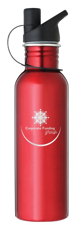 LWB002 Laserable Red Water Bottle 740ml