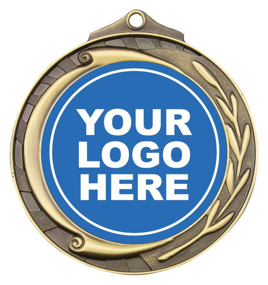 M102G Wreath Insert Medal Gold 7cm