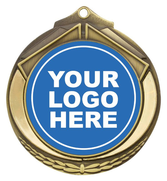 M432G Shield Insert Medal Gold 7cm