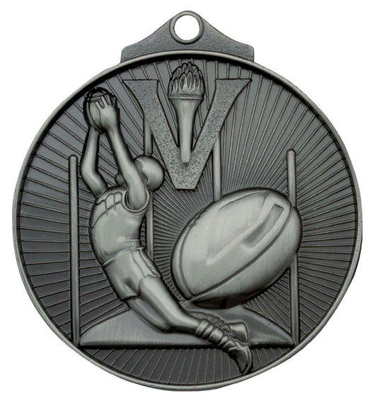 MD912S Aussie Rules Medal Silver 5.2cm