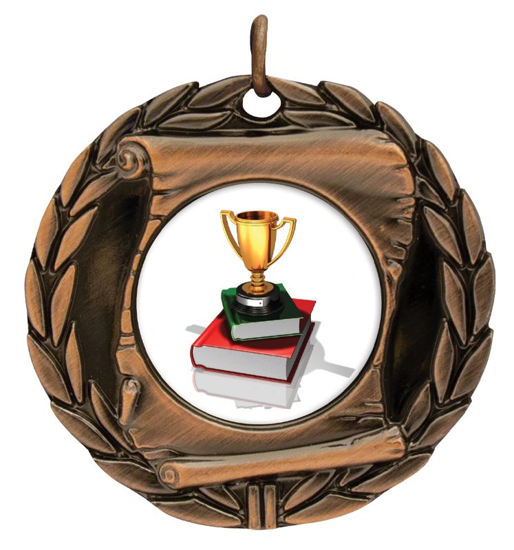 MD95B-C051 Academic Bronze Medal 4.9cm