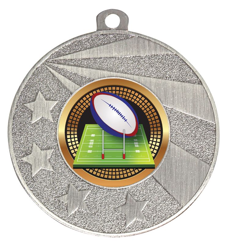 ME304S-B39 Rugby Silver Medal 5cm
