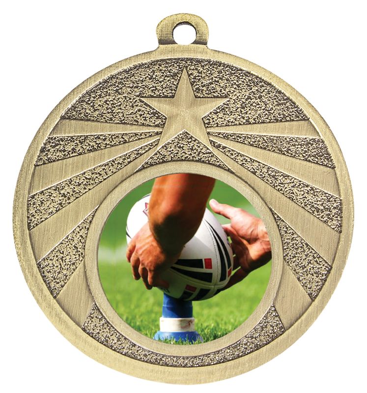 ME308G-C132 Rugby League Gold Medal 5cm