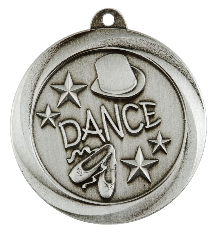 ME932S Dance Econo Medal Silver 5cm