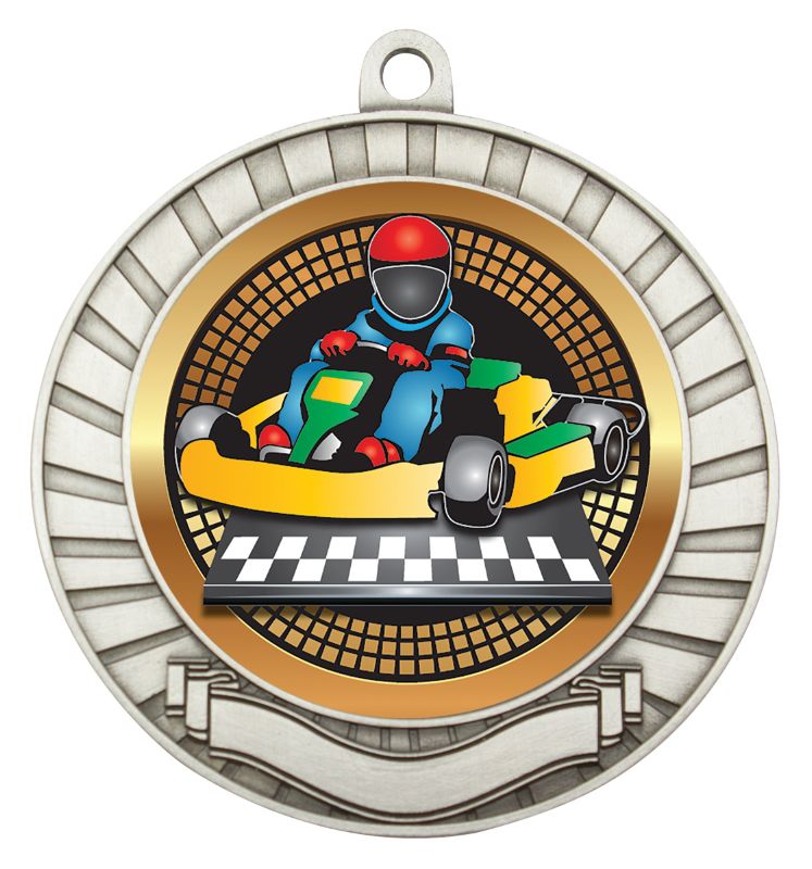MES265S Eco Scroll Go Kart Silver 7cm