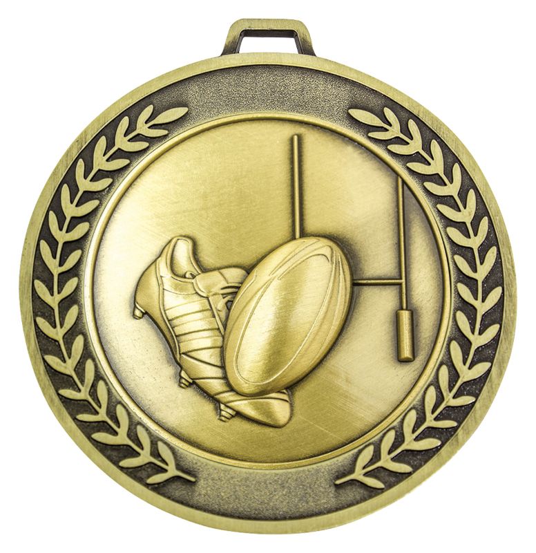 MMJ513G Prestige Rugby League / Union Gold Medal 7cm