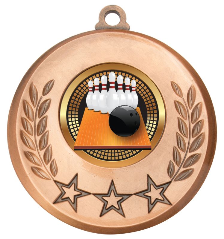 MSH152B Laurel Medal Tenpin Bronze 5.2cm