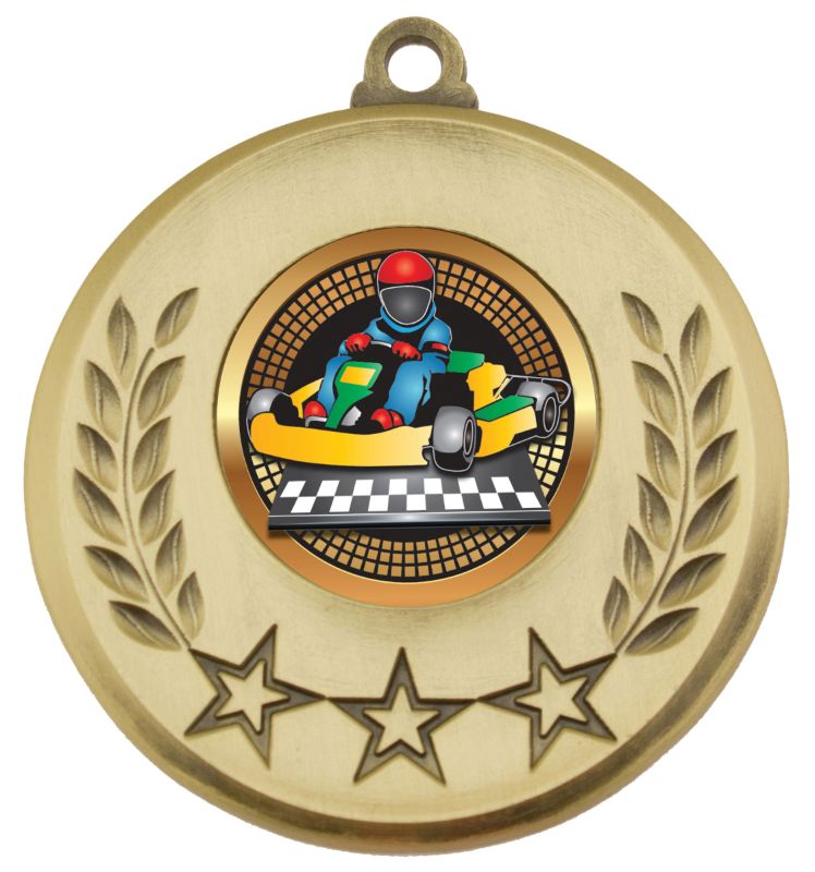 MSH165G Laurel Medal Go Kart Gold 5.2cm