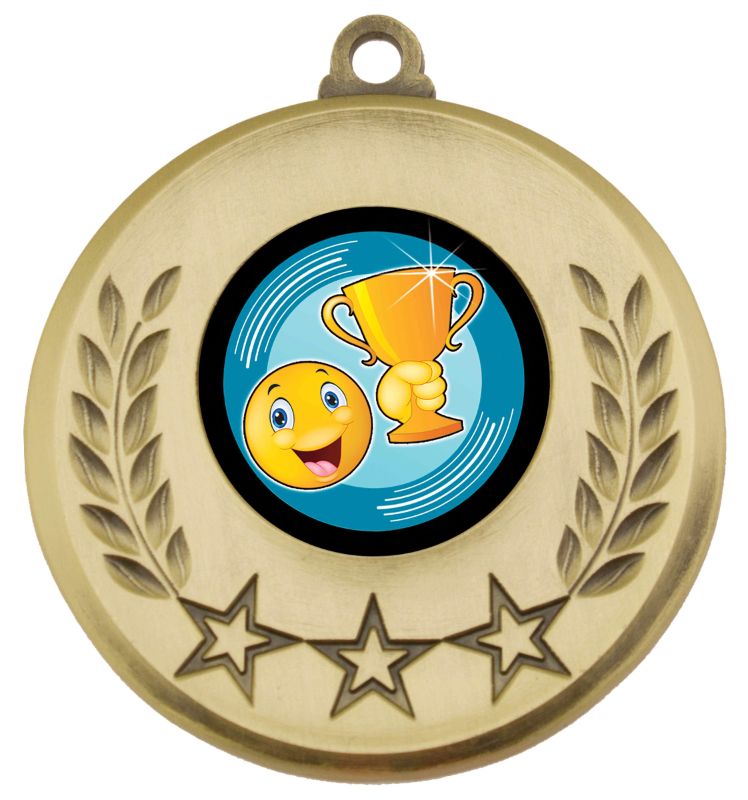 MSH190G Laurel Smiley Cup Gold 5.2cm