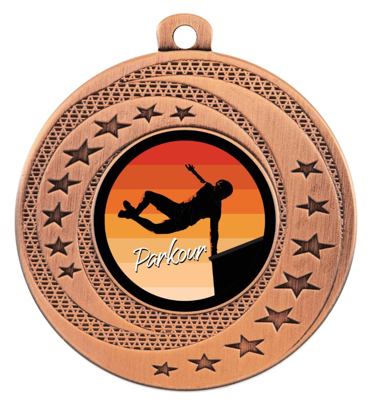 MW950B-Parkour Medal Bronze 5cm