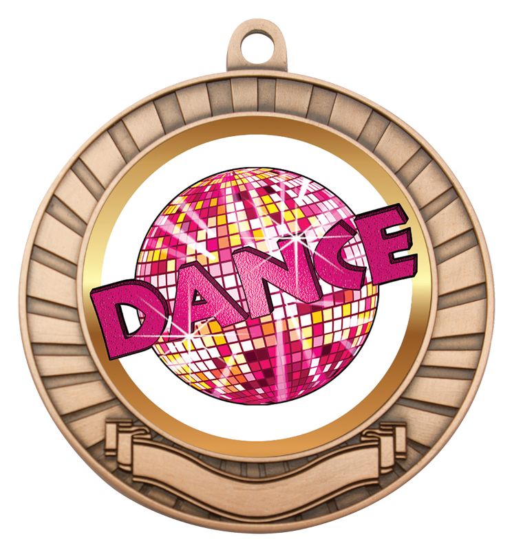 MY201B-B19 Dance Bronze Medal 7cm