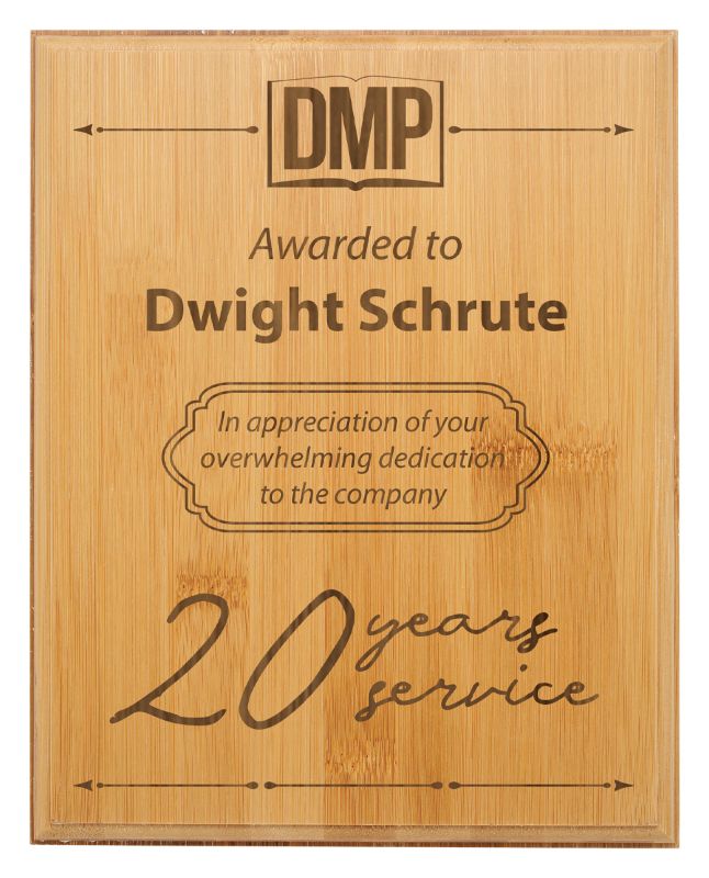 QP7 Bamboo Plaque 22.5cm
