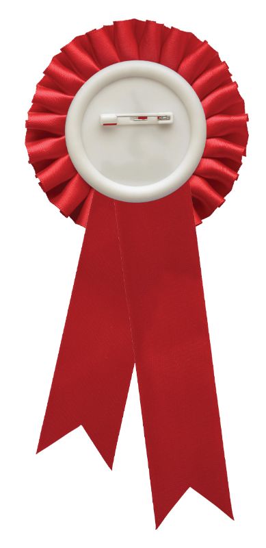 RST06 Red Rosette w/ Clip 90 x 21cm