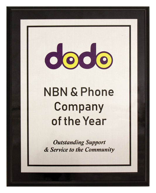 PLC802 Colour Plaque - Silver