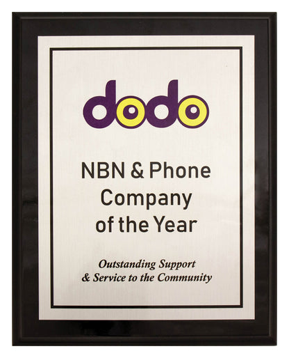 PLC802 Colour Plaque - Silver