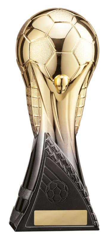 1009-9BKGD Qatar 22 World Football Trophy 25cm