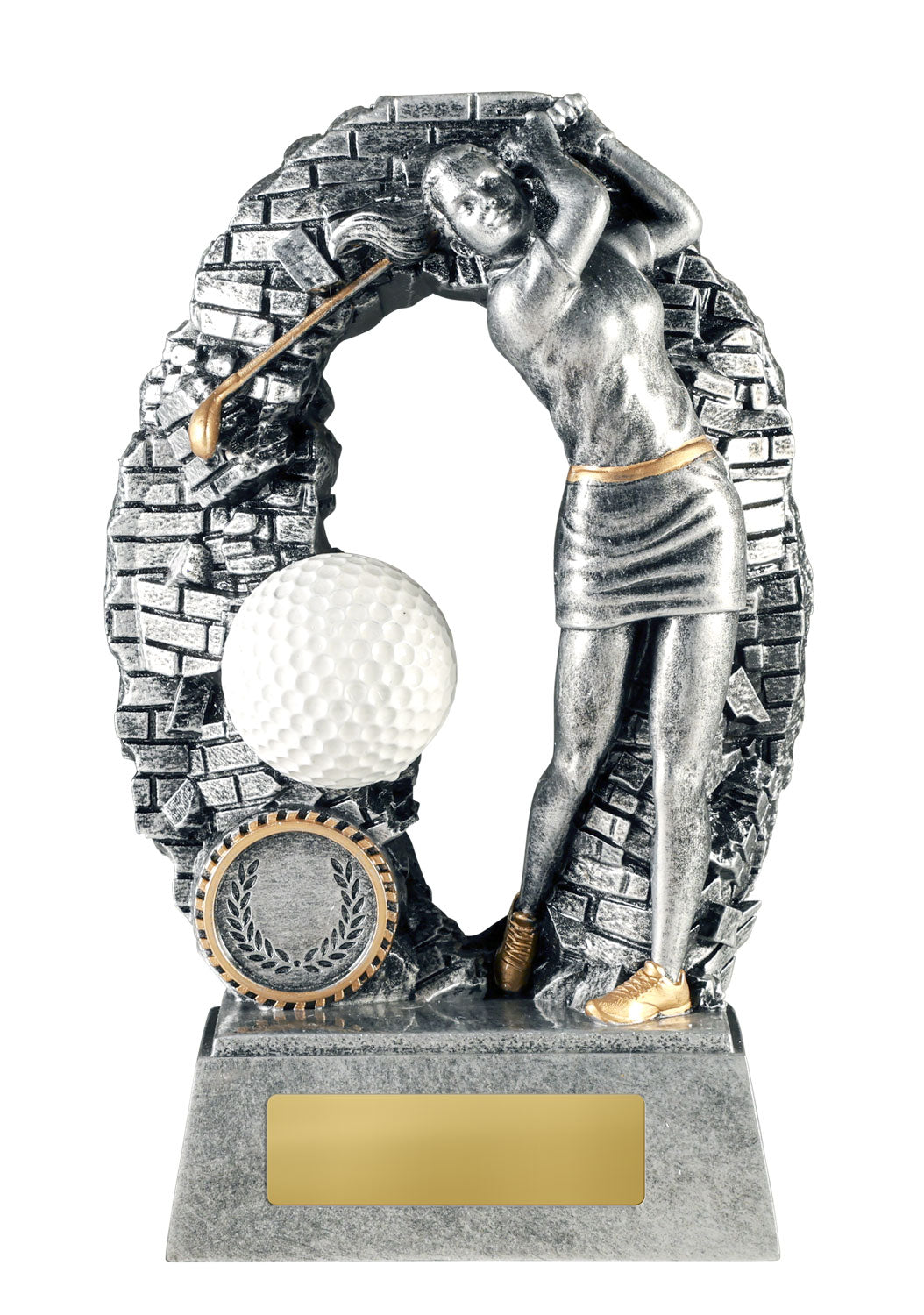 1010-10FC Breaking Down Barriers-Golf Female