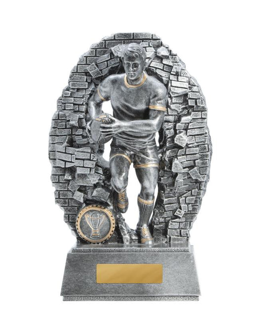 1010-6MD Breaking Down Barriers-Rugby Male 23cm