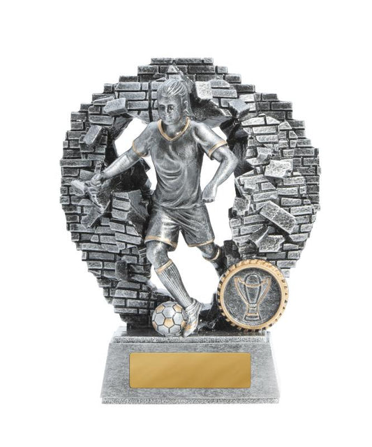 1010-9FB Breaking Down Barriers-Football Female 16cm