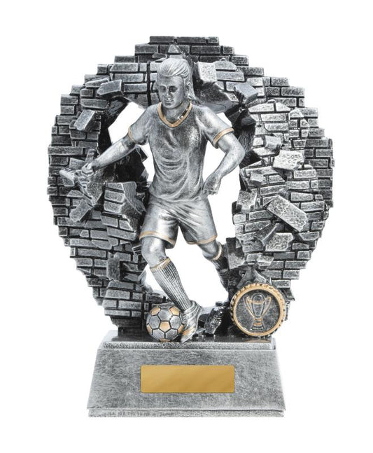 1010-9FD Breaking Down Barriers-Football Female 23cm