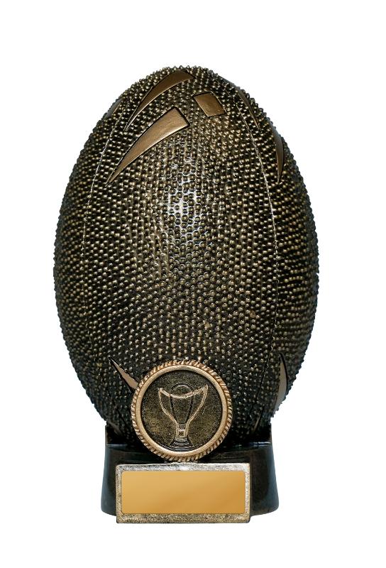 1022-6A Golden Egg - Rugby 15cm