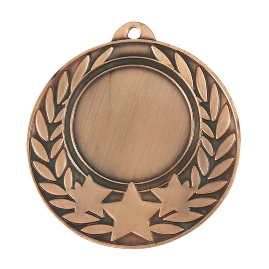 1040BR Generic 25mm Centre Wreath Medal 5cm