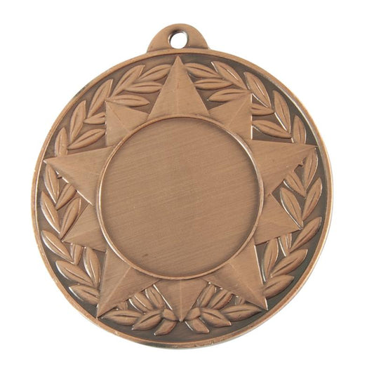 1041BR Generic 25mm Centre Wreath Medal 5cm