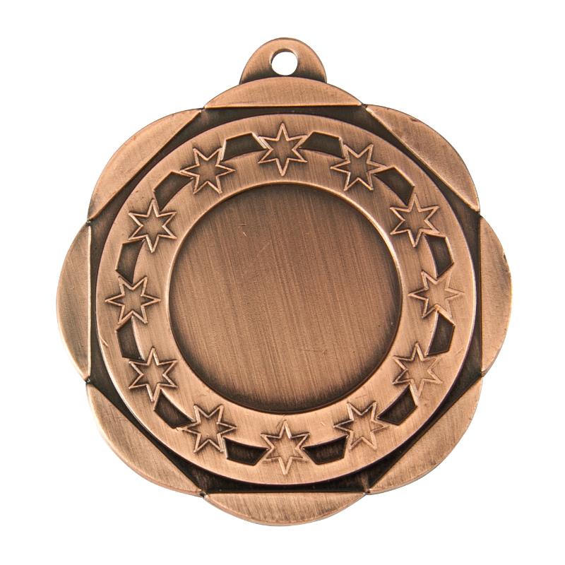1047BR Generic 25mm Centre Wreath Medal 5cm