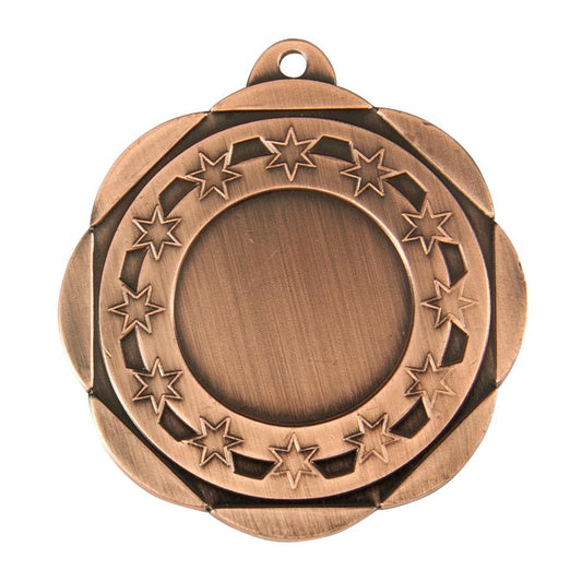 1047BR Generic 25mm Centre Wreath Medal 5cm