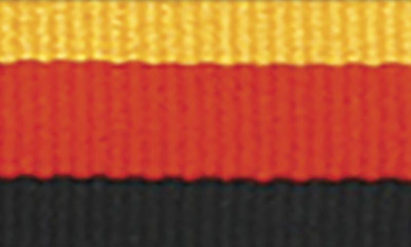 1065G-R-BK Gold / Red / Black Ribbon 40cm