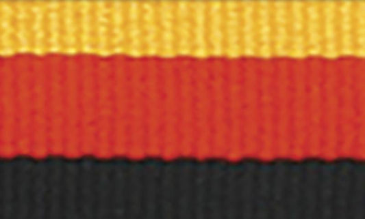 1065G-R-BK Gold / Red / Black Ribbon 40cm