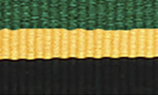 1065GN-Y-BK Green / Yellow / Black Ribbon 40cm