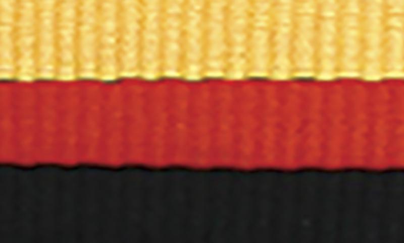 1065R-Y-BK Red / Yellow / Black Ribbon 40cm