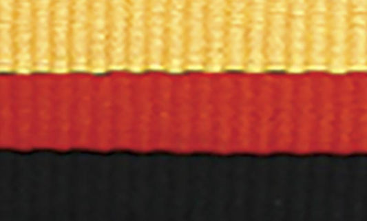 1065Y-R-BK Yellow / Black / Red Ribbon 40cm