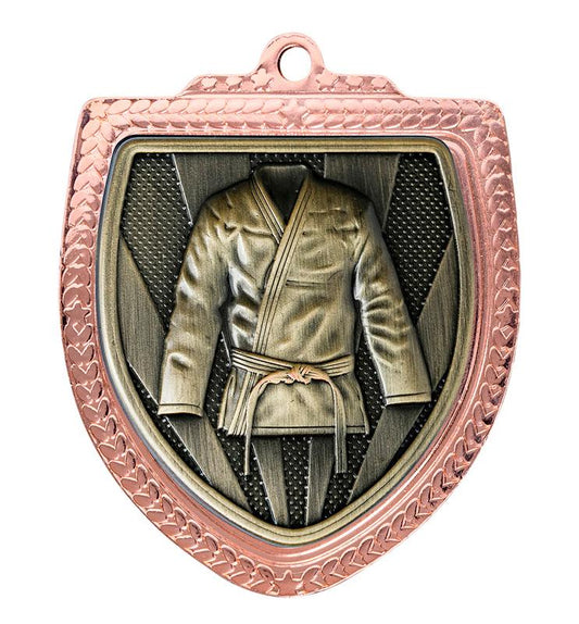 1067BVP-MS11G Shield Medal - Martial Arts 8cm