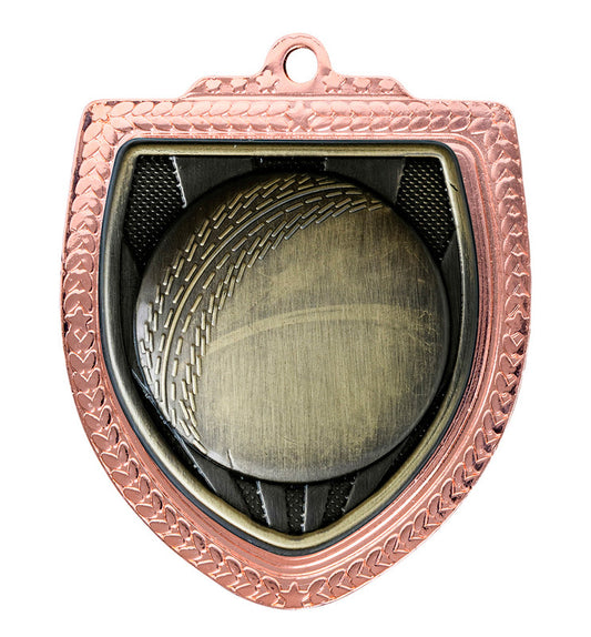1067BVP-MS1B Shield Medal - Cricket Ball 8cm