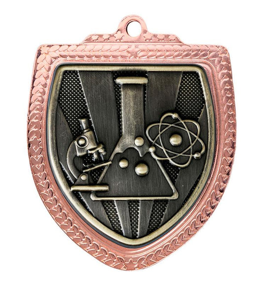 1067BVP-MS41G Shield Medal - Science 8cm