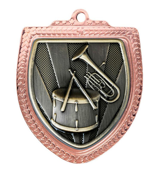 1067BVP-MS45G Shield Medal - Band 8cm