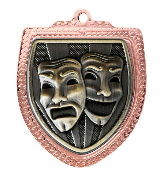 1067BVP-MS47G Shield Medal - Drama 8cm