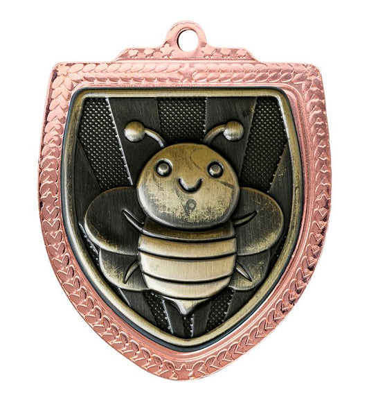 1067BVP-MS50G Shield Medal - Spelling 8cm