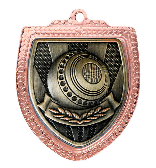 1067BVP-MS58B Shield Medal - Lawn Bowls Ball 8cm