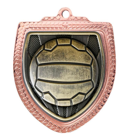 1067BVP-MS8B Shield Medal - Netball 8cm