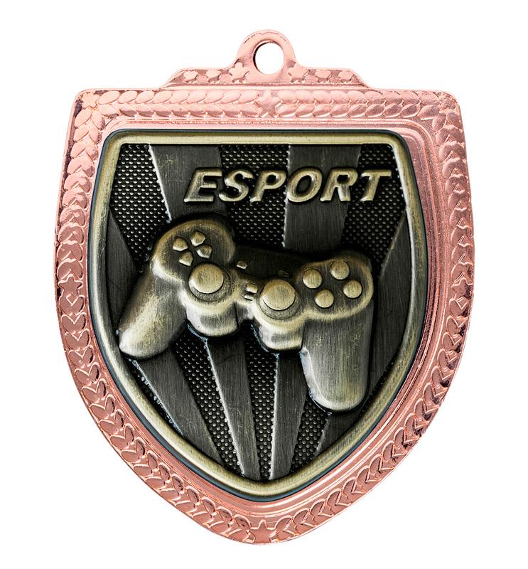 1067BVP-MS95G Shield Medal - eSport/Gaming 8cm